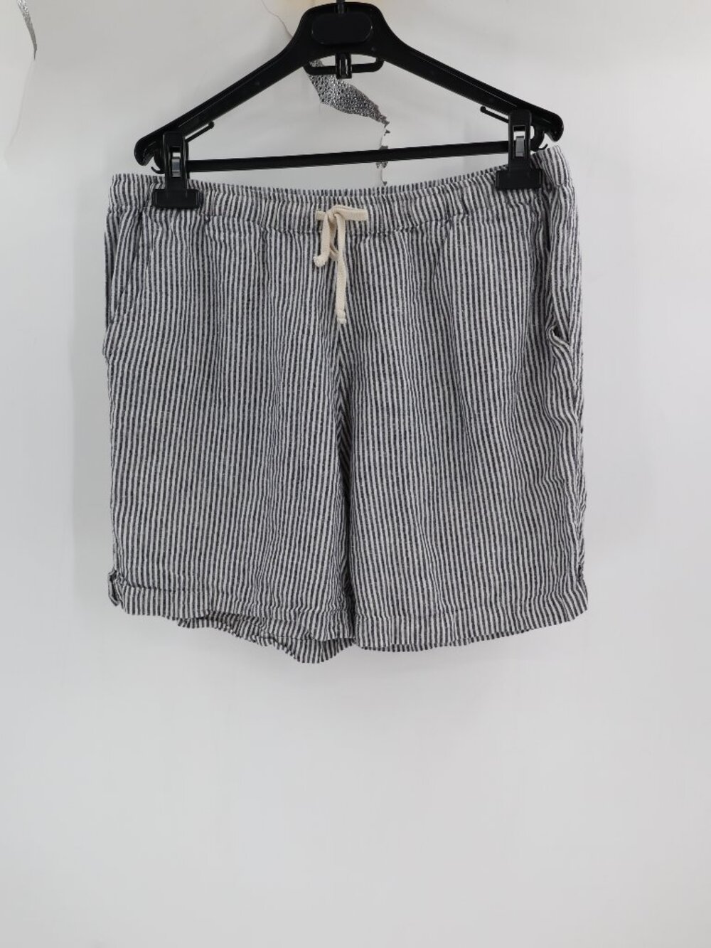 Alex Crane Bo Shorts Men's XL Linen 6" Striped Drawstring Casual Beach pockets